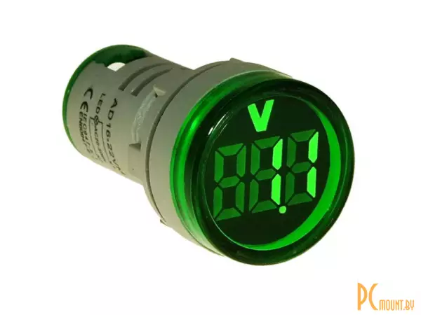 DMS-133 Цифровой LED вольтметр переменного тока, зеленый